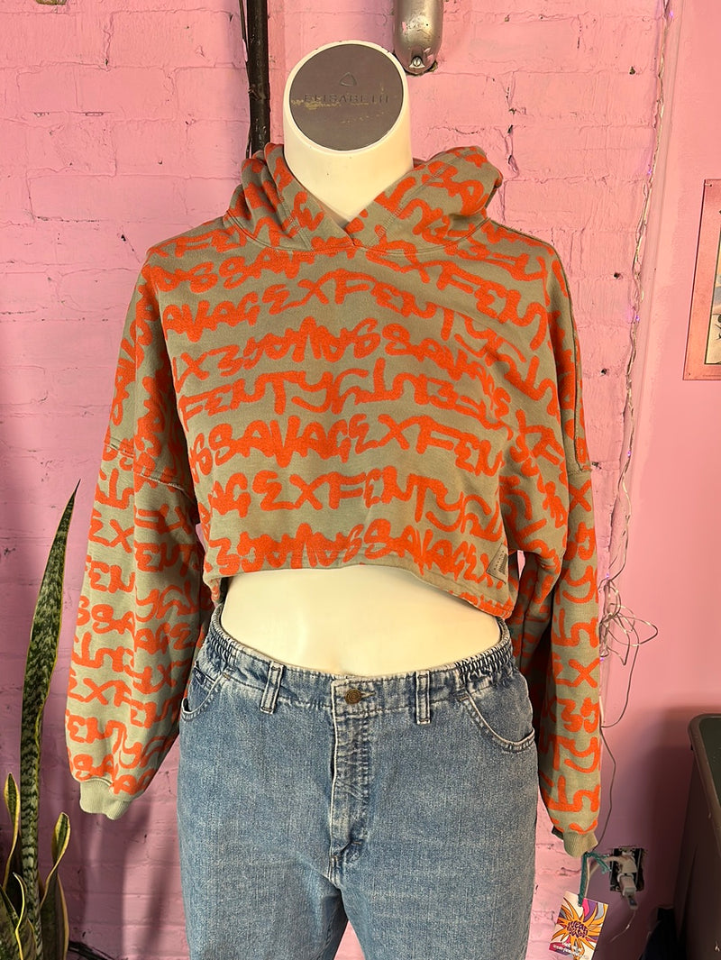 Fenty cropped hot sale hoodie