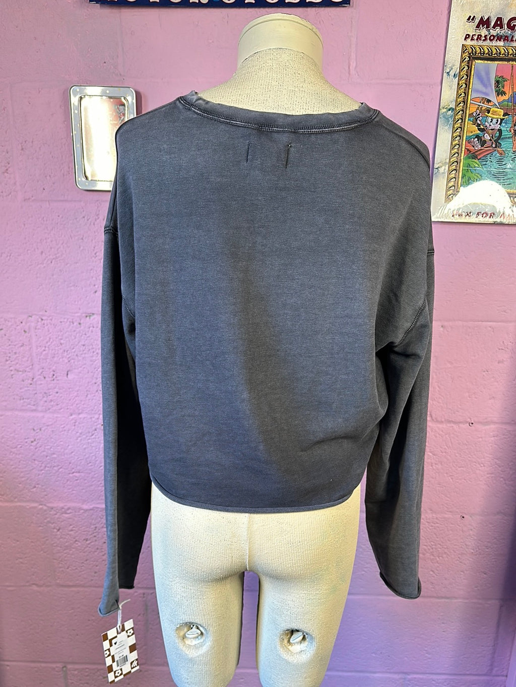 Gray Aerie Tied Long Sleeve, M