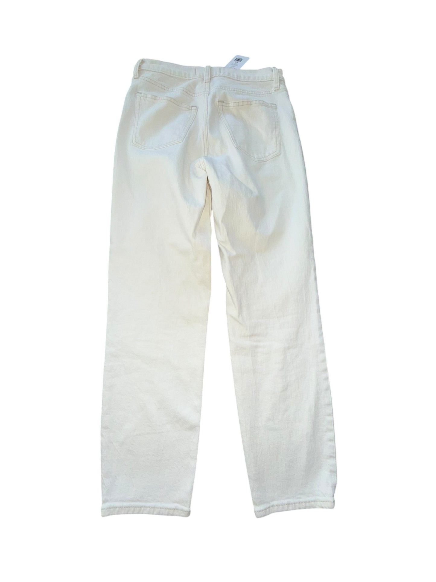 White Abercombie & Fitch Straight Leg Jeans, 4