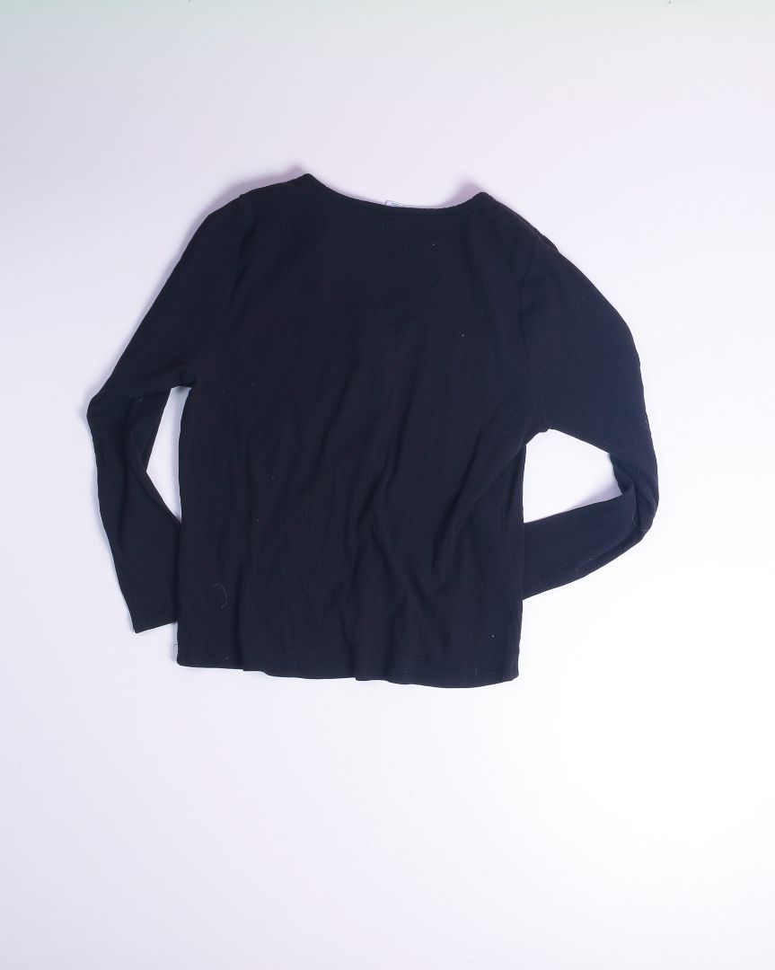 Black Old Navy Ribbed Long Sleeve, XXL