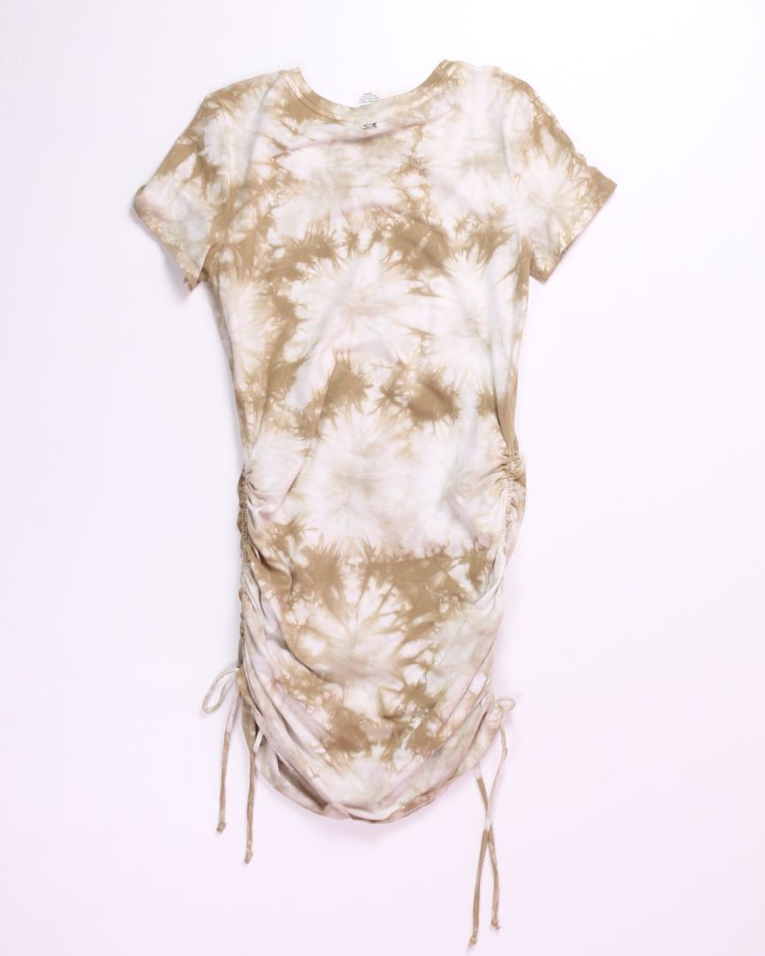 Green Pink by Victoria's Secret Ruched Tee Shirt Dress, S