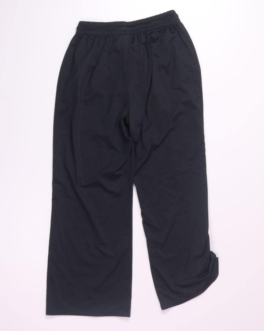 Black Wide Leg Athletic Pants Sweatpants, L