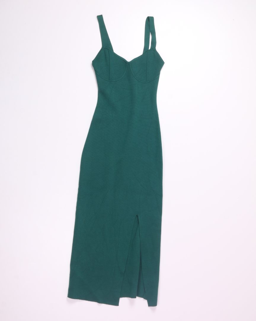 Green Abercrombie & Fitch Midi Bodycon Dress, XS