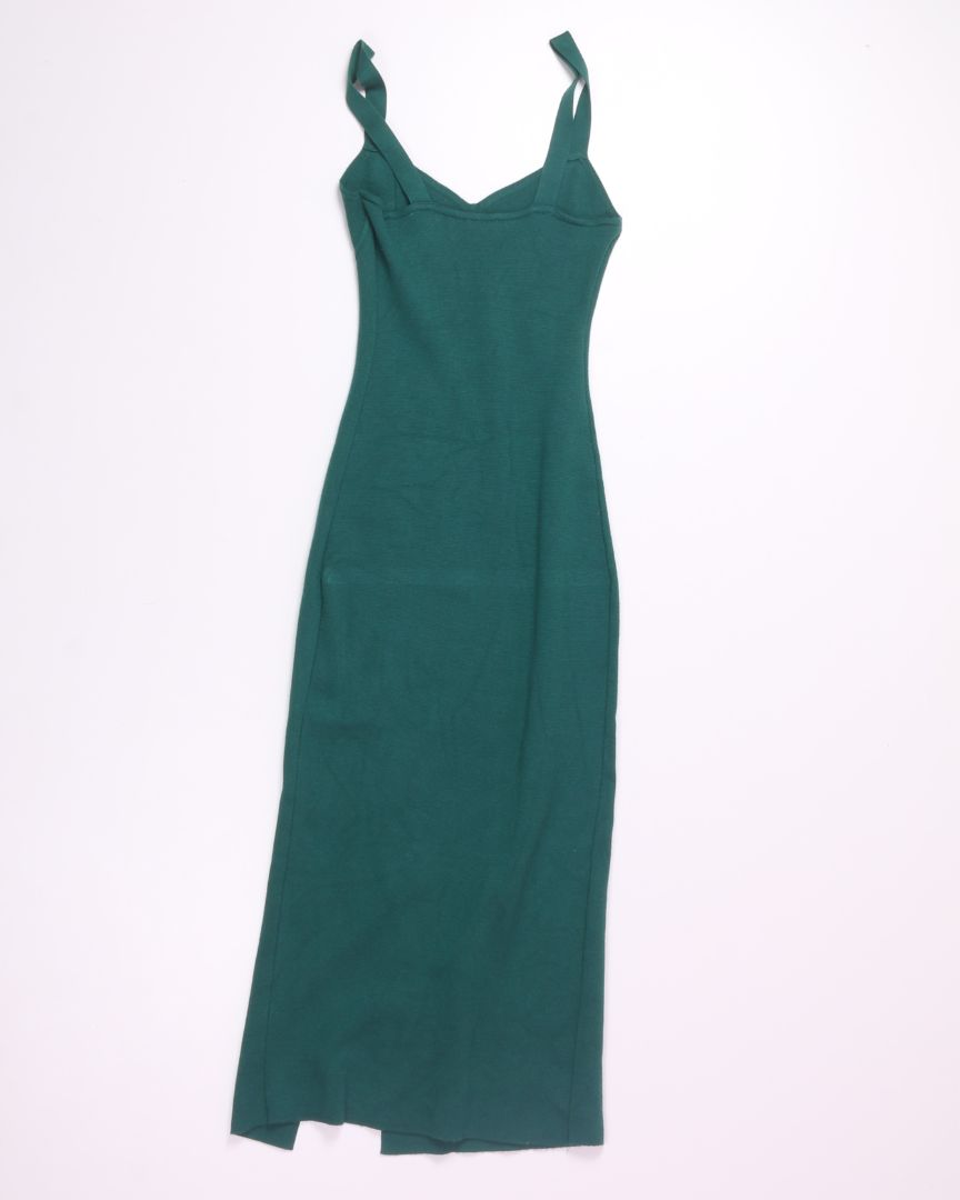 Green Abercrombie & Fitch Midi Bodycon Dress, XS