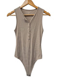 American Eagle Sleeveless Henley Bodysuit Tanks