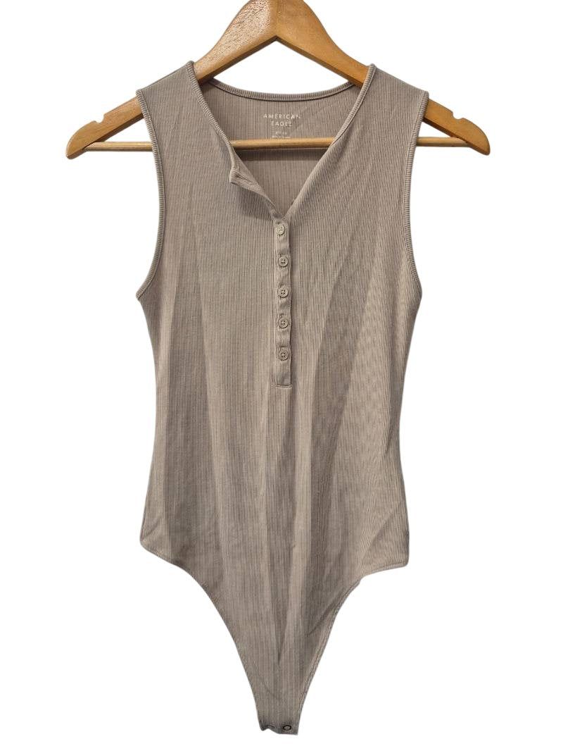 American Eagle Sleeveless Henley Bodysuit Tanks