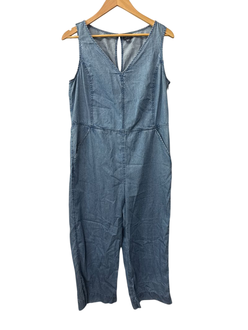 J.Jill Sleeveless Denim Jumpsuit Dresses