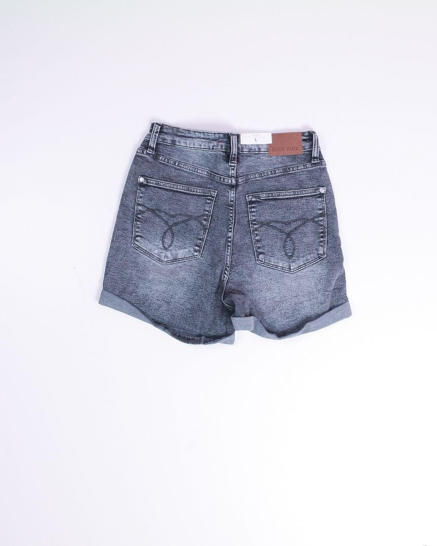 Gray Judy Blue High Rise Shorts, L