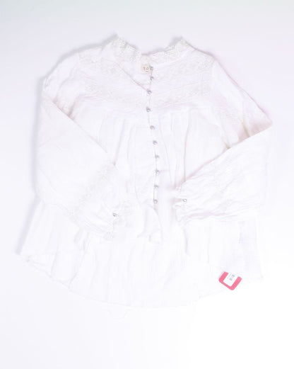 White POL Peasant Top, S