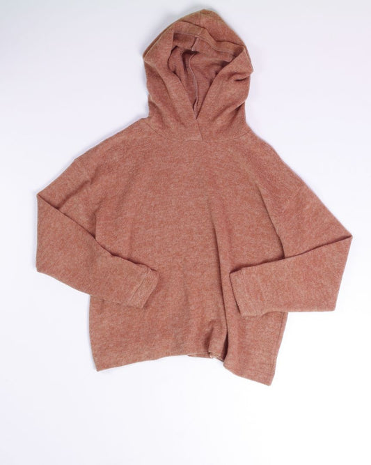 Tan Zenana Cropped Hoodie, S/M