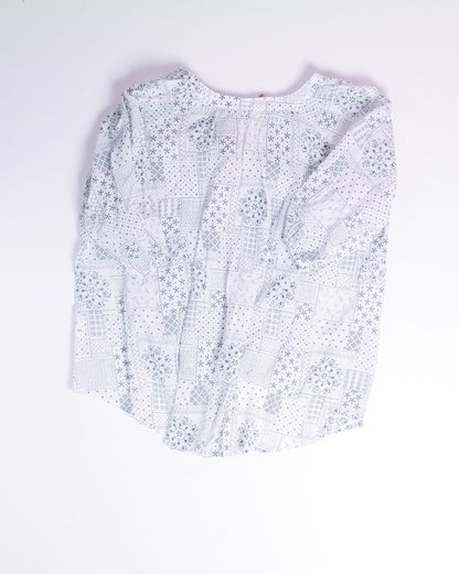 White Easel Sheer Tee, S