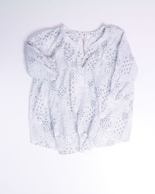 White Easel Sheer Tee, S