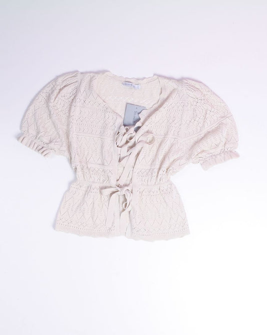 White See and be Seen Tied Blouse, M