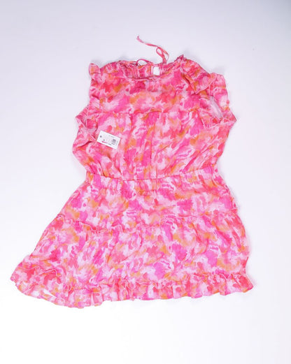 Pink Ophelia Roe Tiered Dress, 2X