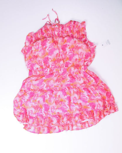 Pink Ophelia Roe Tiered Dress, 2X