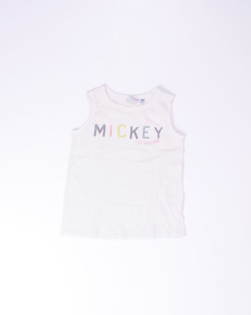 Cream Junk Food Graphic Tank, M