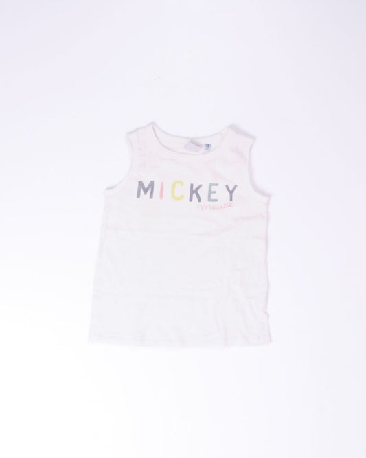 Cream Junk Food Graphic Tank, M