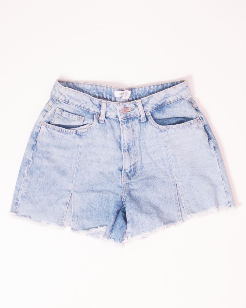 Lightwash Forever21 Cutoff Denim Shorts, 4