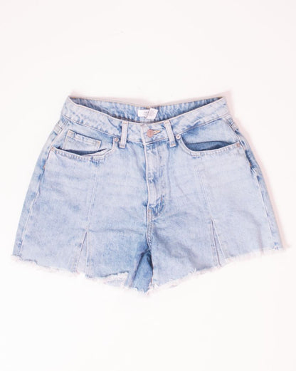 Lightwash Forever21 Cutoff Denim Shorts, 4