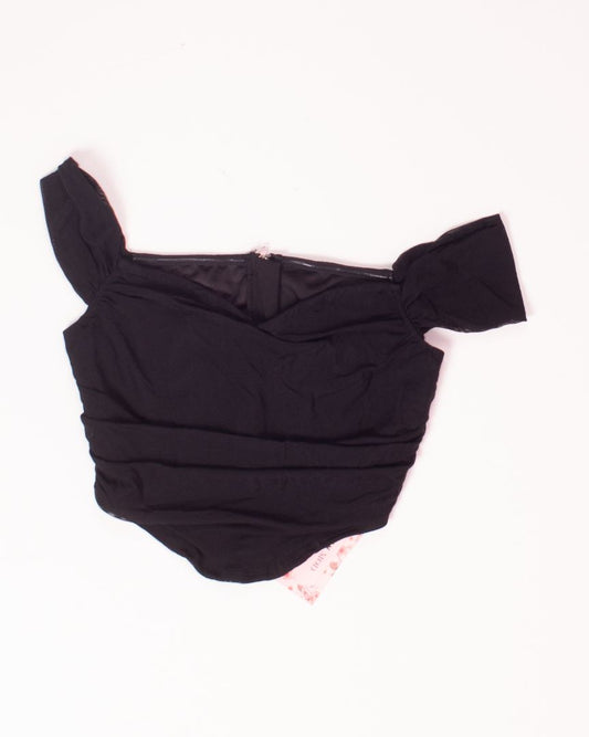 Black Shein Corset Blouse, M