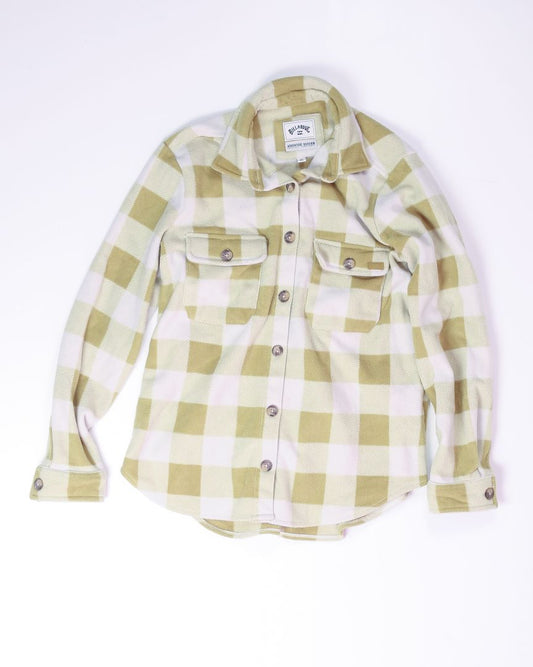 Green/White Billabong Shacket, M
