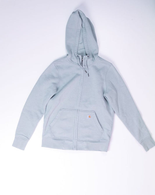 Green Carhartt Zip Up Hoodie, S
