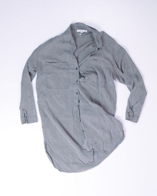 Green Forever 21 Button Up Top, S