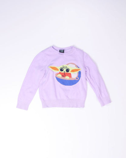 Purple Star Wars Sweater, 6Y