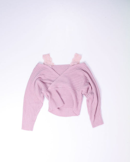 Pink Shein Cropped Sweater, XL