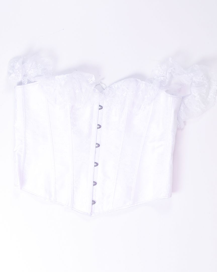 White  Corset Tank, 3X