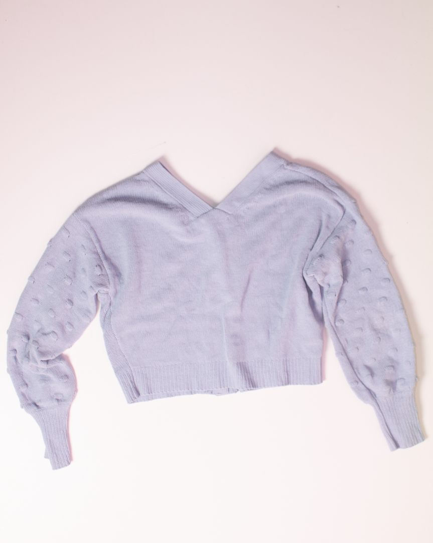 Blue Moon & Madison Cropped Sweater, L