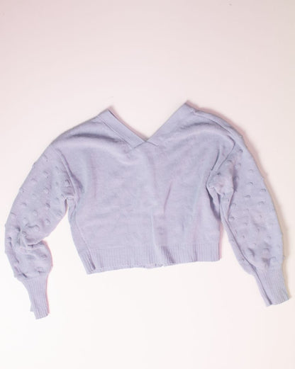 Blue Moon & Madison Cropped Sweater, L
