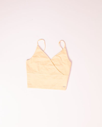 Yellow Hollister Cropped Cami, S