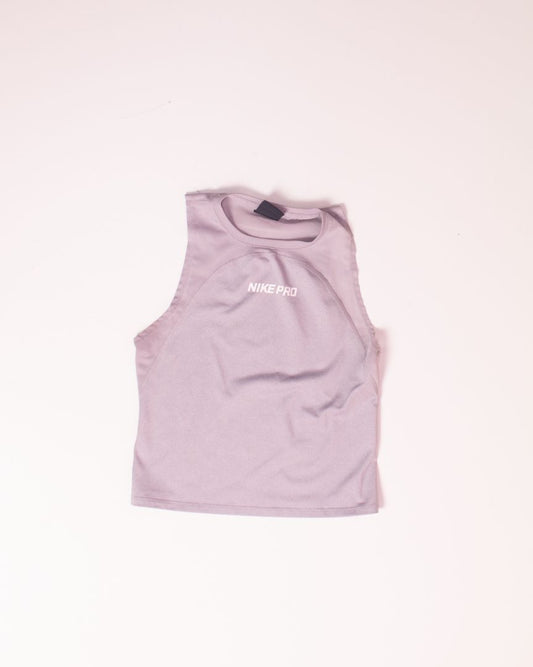 Gray Nike Cropped Tank, S
