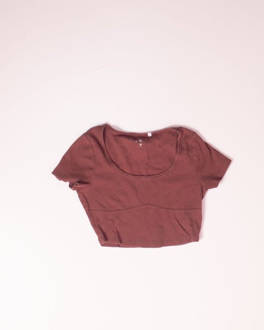 Brown Pacsun Baby Tee, M