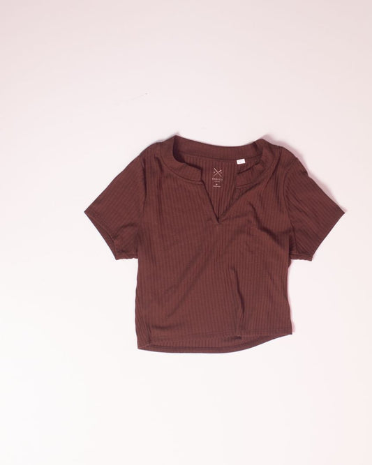 Brown Pacsun Cropped Tee, M