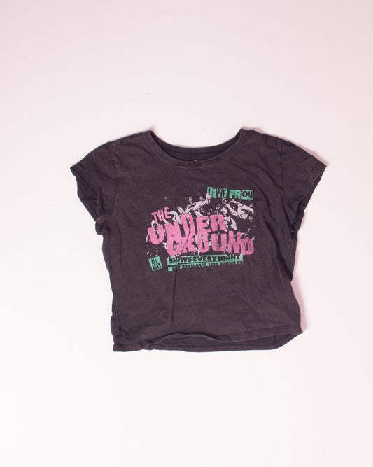 Gray Hollister Baby Tee, M