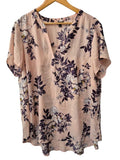 Torrid Floral V-Neck Short Sleeves