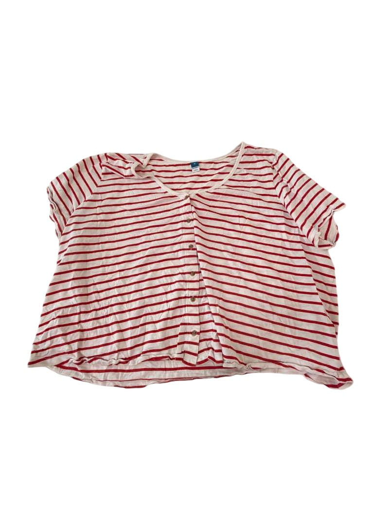 Old Navy Striped Button-Front Short Sleeves