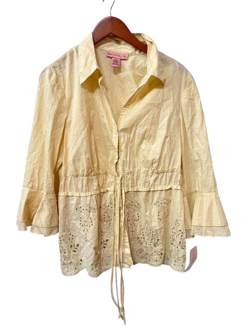 Bandolino Tie Front Long Sleeves