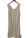 Midnight Velvet Embellished Sleeveless Dress Vintage