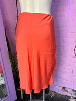 Orange A New Day Midi Skirt, XL