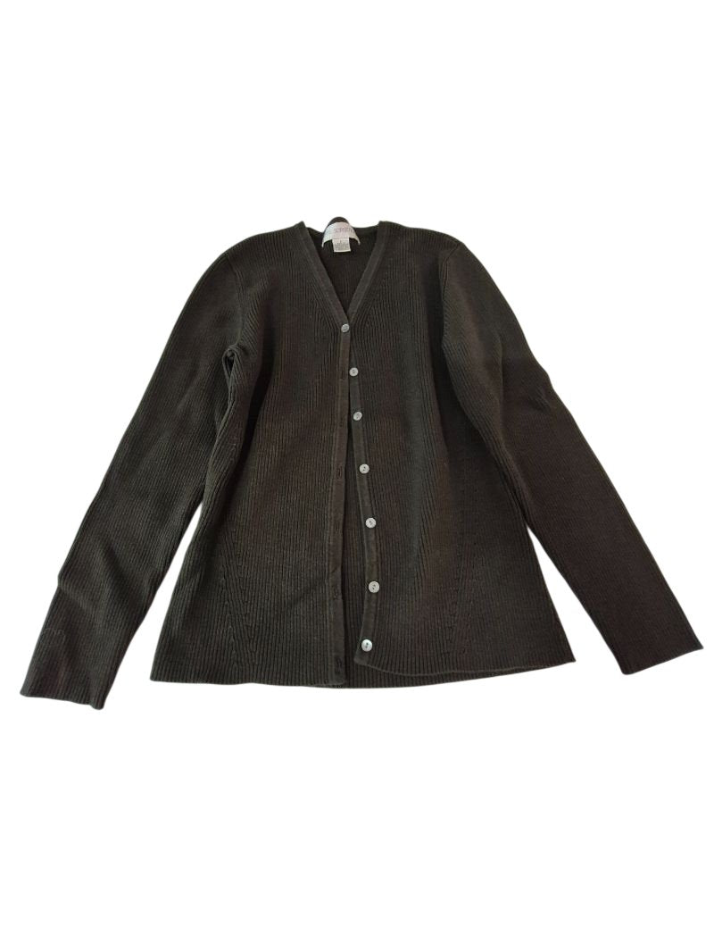 The Sophisticate V-Neck Cardigan Long Sleeves