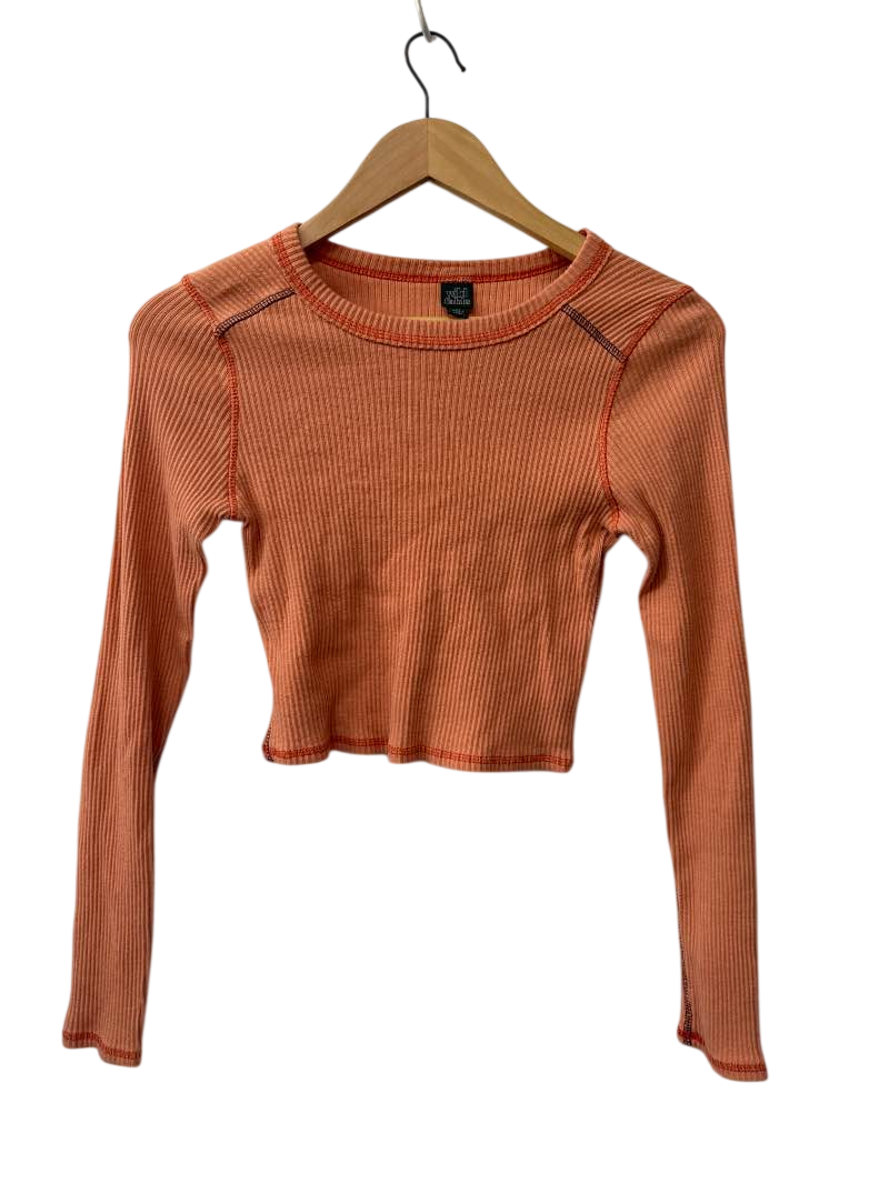 Wild Fable Cropped Ribbed Long Sleeves