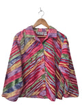 Karen Hart Striped Button Blouse Vintage