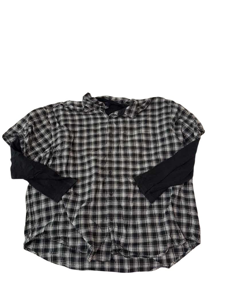 Faded Glory Plaid Button-Up Shirt Vintage