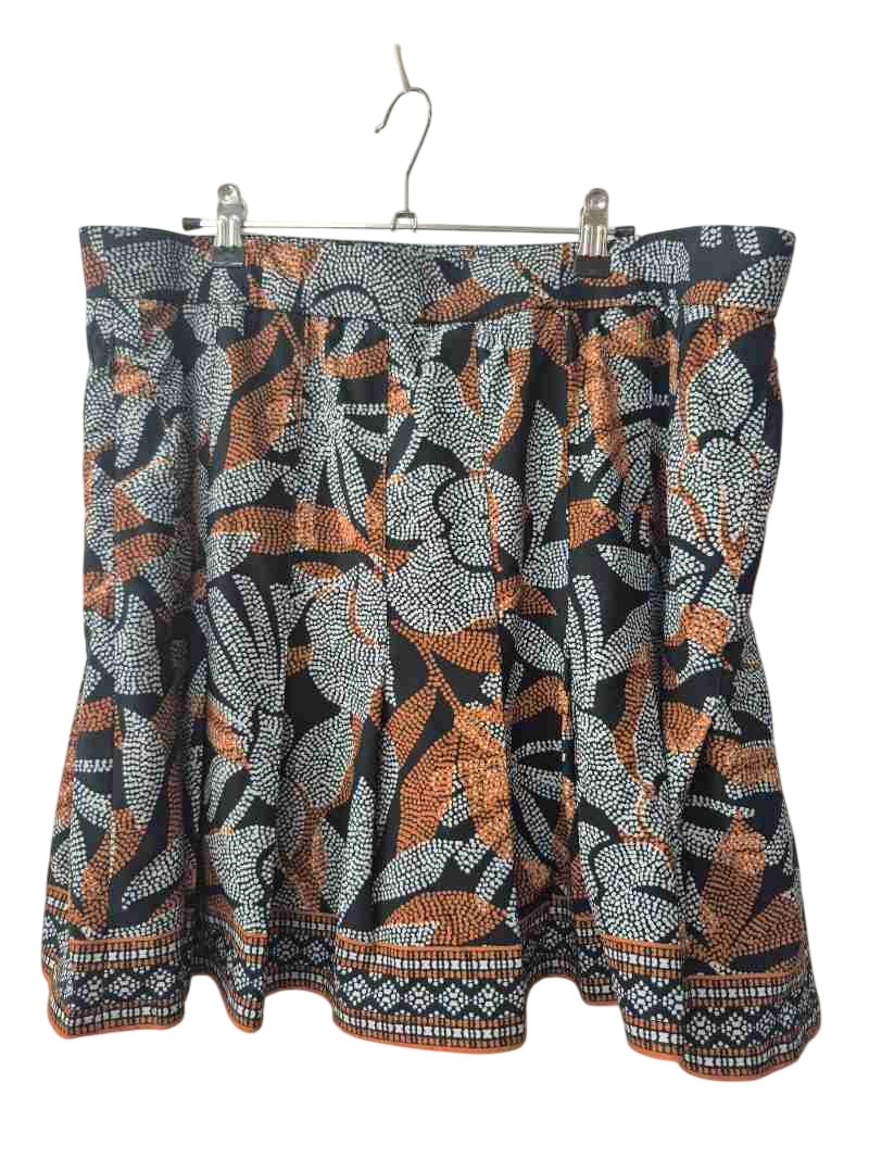 Chicos Patterned Flared Skirt