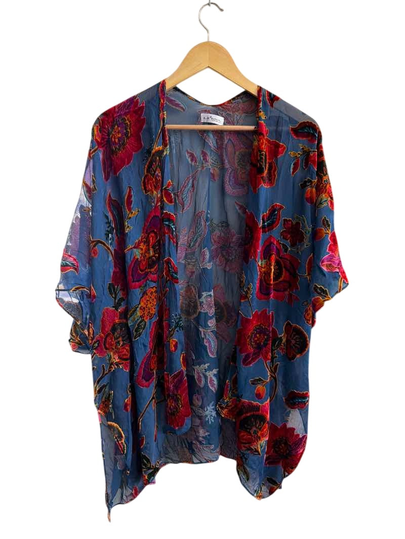 L.A Soul Floral Kimono Short Sleeves