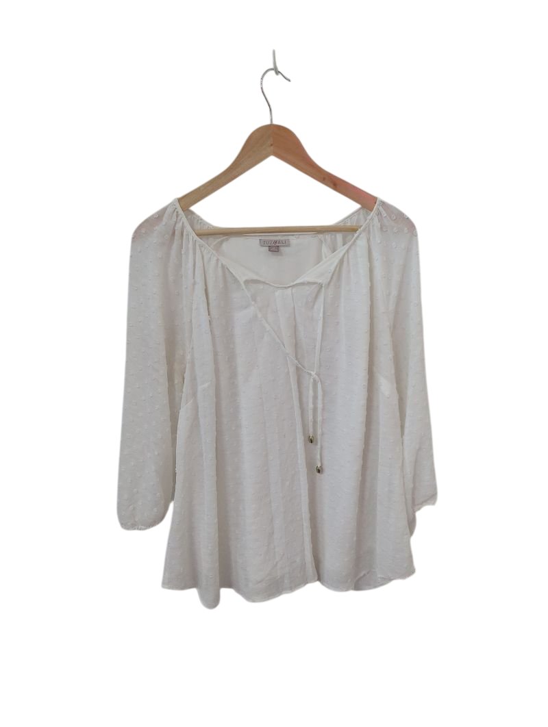 Roz&Ali Peasant Blouse Long Sleeves