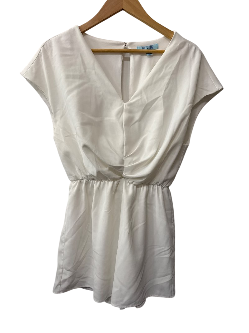 She + Sky V-Neck Draped Dresses